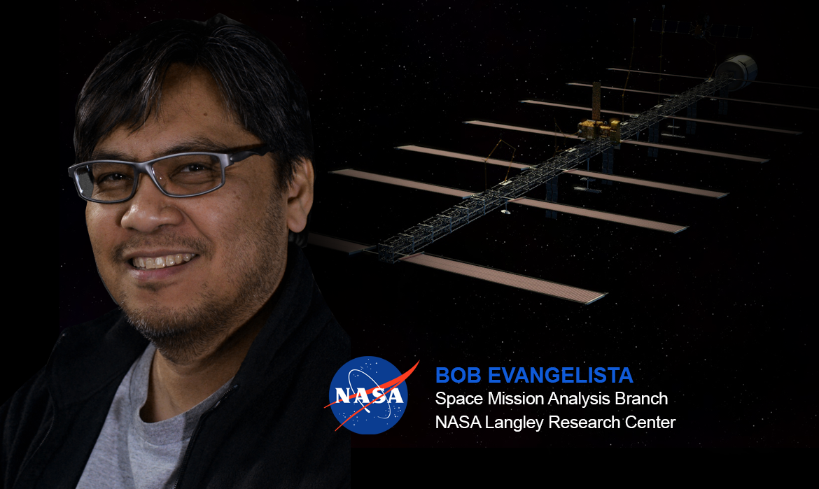 Bob Evangelista, a member of the Space Mission Analysis Branch of NASA Langley Research Center