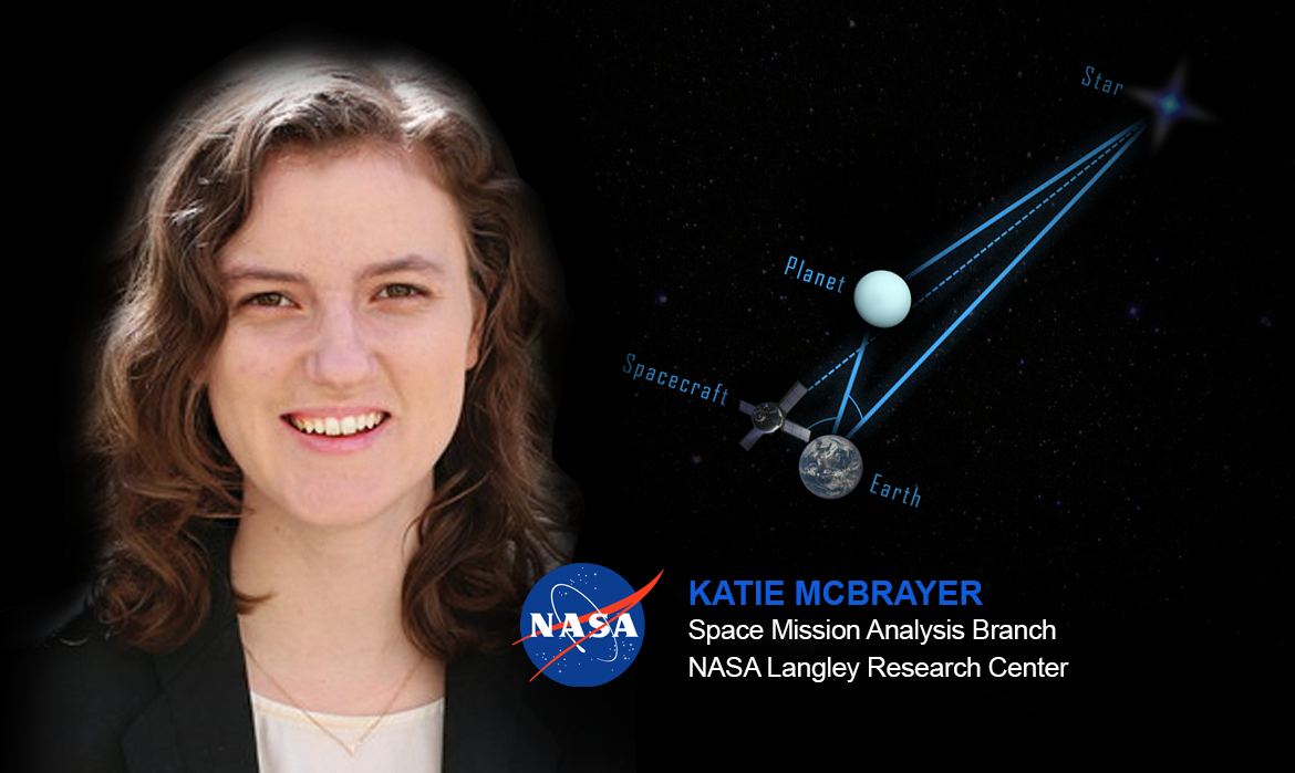 Katie McBrayer, a member of the Space Mission Analysis Branch of NASA Langley Research Center