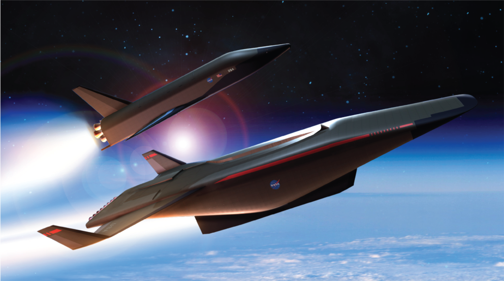 Artist concept of a fully reusable, two-stage-to-orbit space access system.